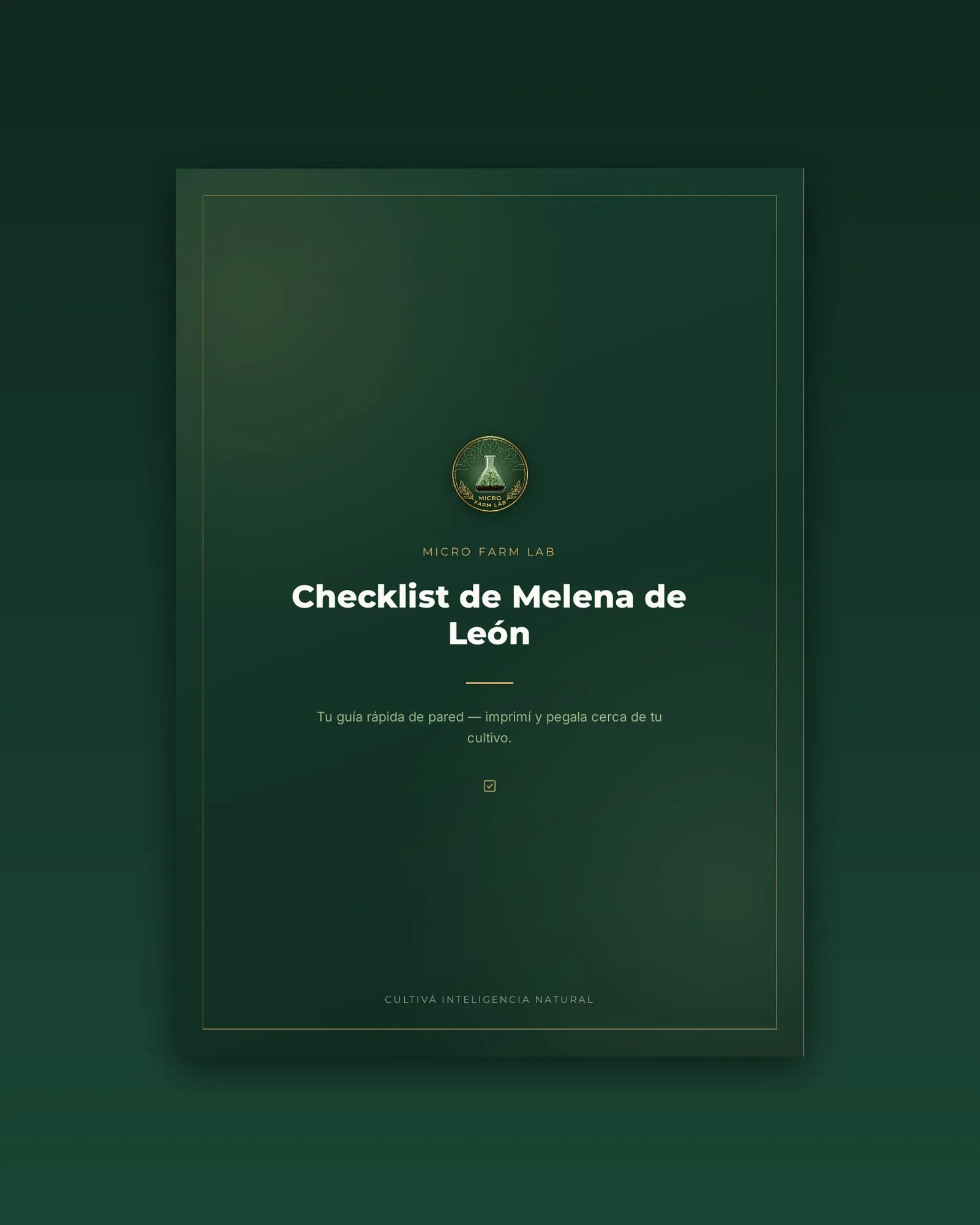 Checklist imprimible